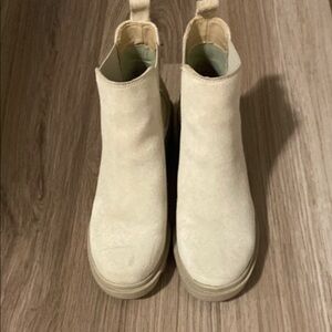 Cream Ankle Boots